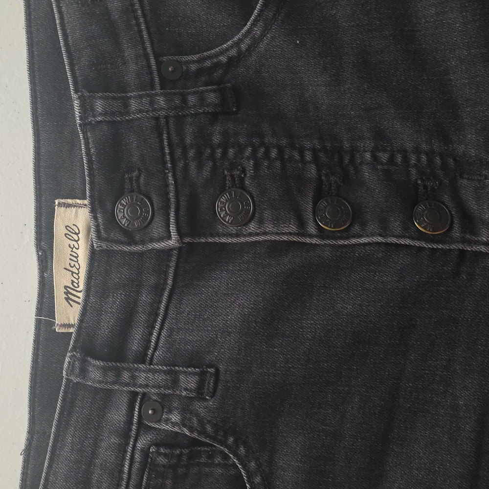 Madewell Black High-Waisted Button Up Jeans - Picture 2 of 5